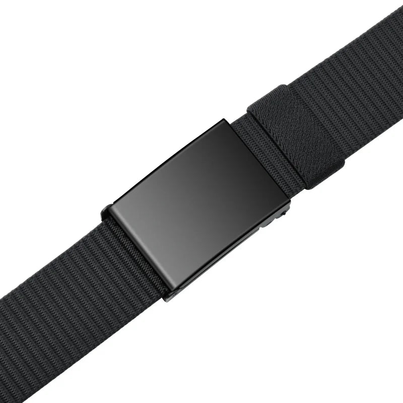 thickened smooth buckle nylon belt, hot selling foreign trade item, men's and women's universal business belt, casual pants belt