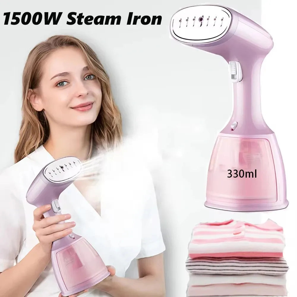 1500W Handheld Garment Steamer Portable Fast-Heat 280ml Electric Vertical Household Fabric Steam Iron For Clothes Ironing