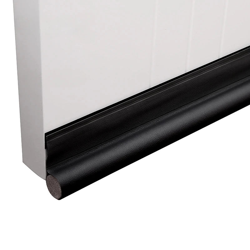 1PC Black Door Bottom Seal Strip Soundproof Insulation Wind Under Door Draft Stopper Blocker Weather Strip for Interior Exterior