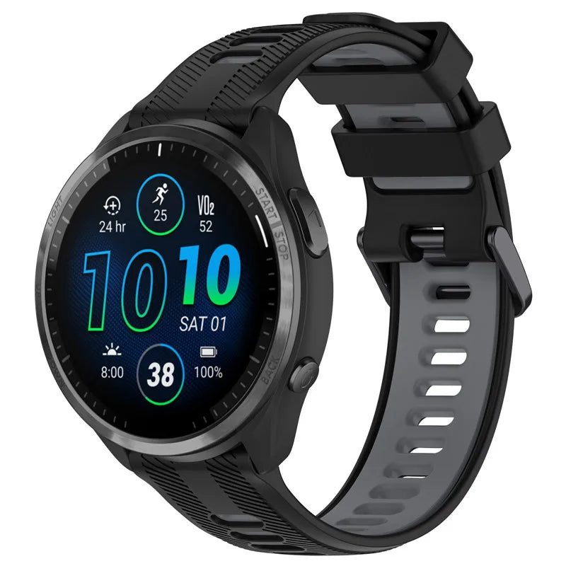 22mm Silicone Strap For Garmin Forerunner 965 Solar 945 935 745 Smart Watch Band Sport Wristband Bracelet For Fenix 5 6 7 Pro