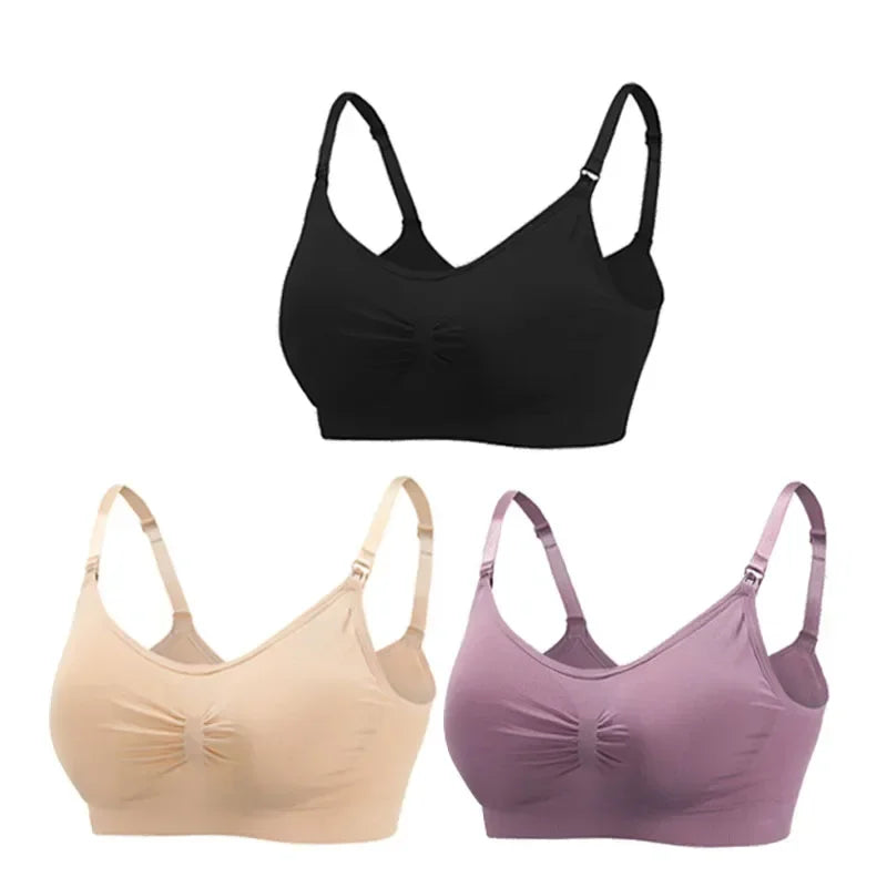 3PC/lot Maternity Nursing Bras Cotton Breastfeeding Pregnant Women Pregnancy Underwear Breast Feeding Bra Clothing Lactancia