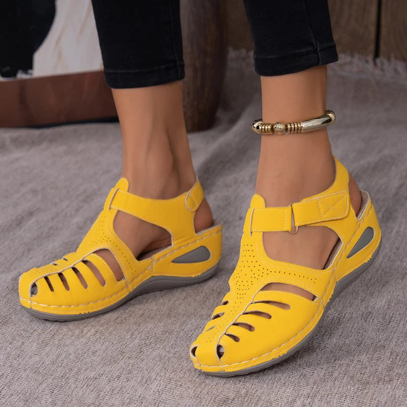 Clearance_2025 New Women's Peep-Toe Ankle Strap Sandals Summer Block Heel Fashion Shoes 11 Colors Available_Continuous update