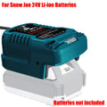 Portable Mini Rapid Charger Compatible for Kobalt/Greenworks/Snow Joe 24V Lithium Batteries Power Tool Battery Charger US Plug