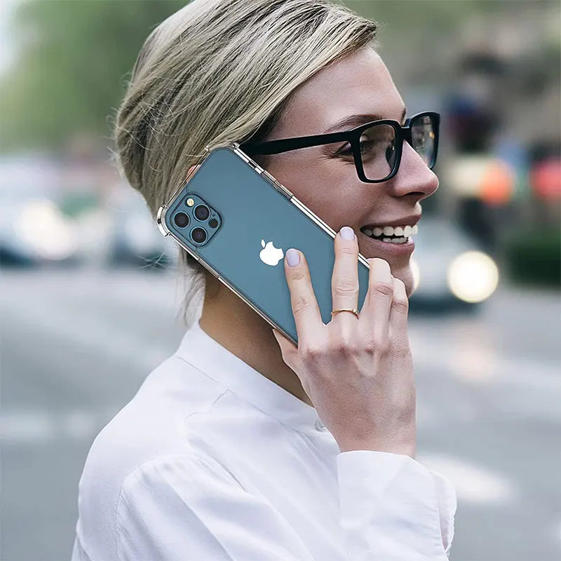 Luxury Shockproof Silicone Clear Phone Case For iPhone 18 17 16 15 14 13 12 11 Pro Max Mini X XR Xs 8Plus Transparent Soft Cover
