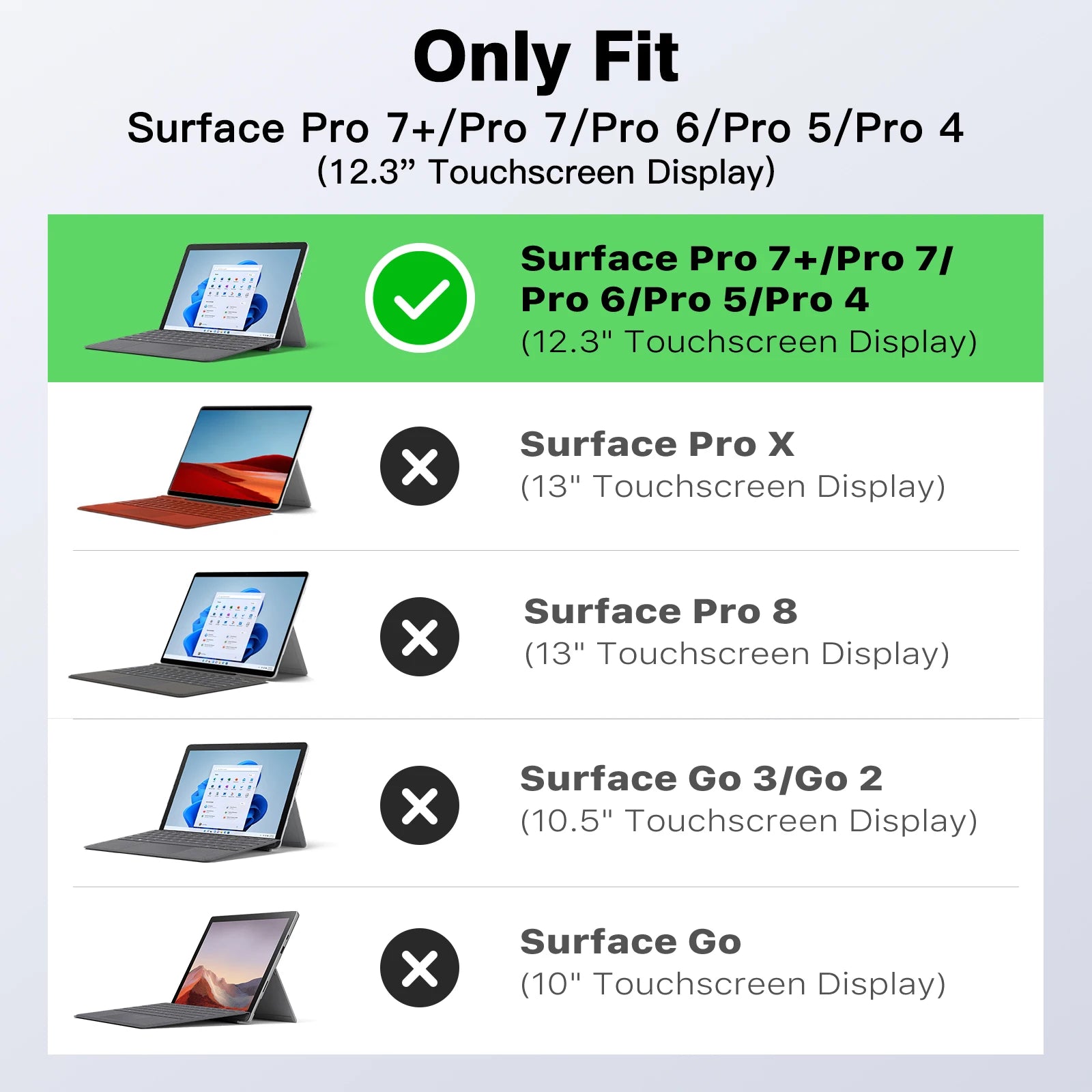 Casing untuk for Surface Pro 7 Plus Pro7 6 5 4 LTE All-in-One Rugged Cover Case with Pen Holder Kickstand Protective Case