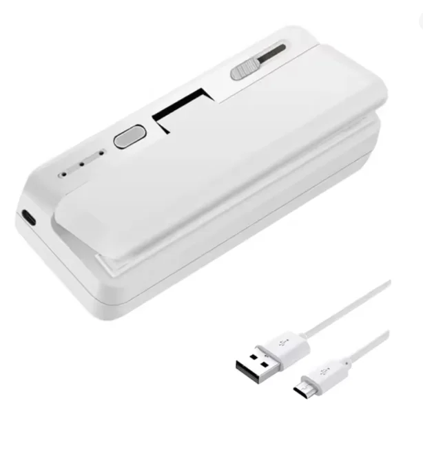 Mini Plastic Bag Sealer Heat Bag Sealing Machine Food Packaging Plastic Bags Sealer Clip Bag Handheld Rechargeable Heat Sealer