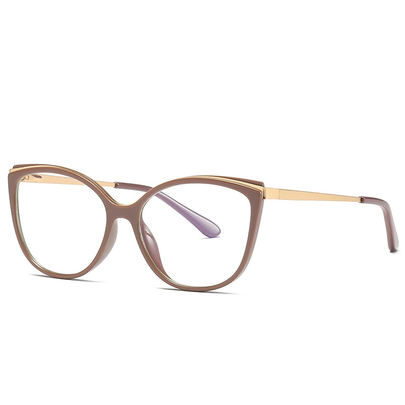 CLLOIO Vintage Cat Eye Women's Myopia Hyperopia Glasses Progressive Reading Optical Eyeglasses Prescription Customized Glasses