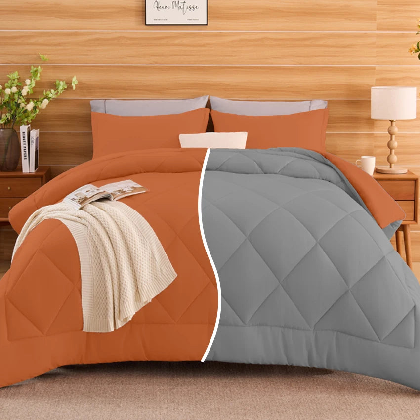 King Size Cooling Comforter Set - 2/3 Piece All-Season Bedding Set, Soft Breathable Lightweight Bedding with 1 Comforter and 1 or 2 Matching Pillow Shams, Easy Care, Ideal Holiday Gift