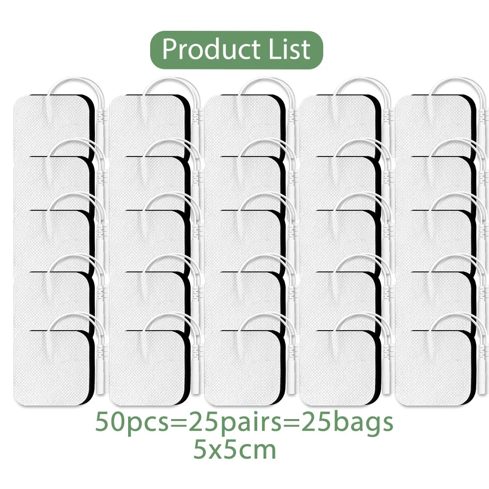 10/20/50/100PCS TENS Non-woven Electrode Pads For Acupuncture Massager Electrodes Patch Pulse EMS Muscle Stimulator Sticker