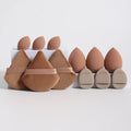 12Pcs Makeup Sponge Velvet Triangle Powder Puff Face Finger Puffs Mini Beauty Egg Liquid Foundation Tools Make Up Accessories