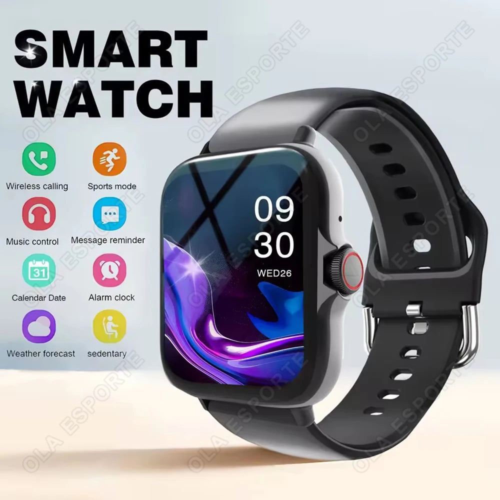 2026 New Multifunctional Smart Watch Men&Women Bluetooth Connected Phone Music Fitness Sports Bracelet Sleep Monitor Watch HT30