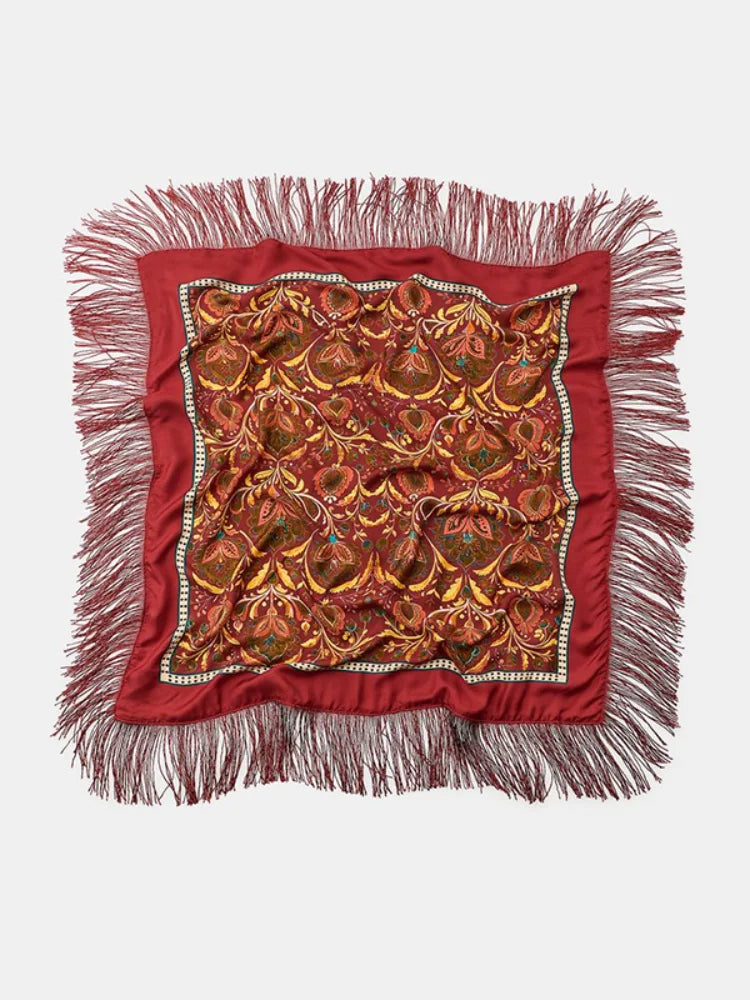 Women Vintage Paisley Printed Scarf Autumn Winter Soft Warm Long Shawl 2026 Fashion Casual Daily Outdoor Chic Neck Wrap Scarves