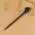 Chinese Royal Wooden Hair Clips Hair Stick Women Simple Carved Wood Hairpins Girl Exquisite Hair Style Accessories Headwear Gift
