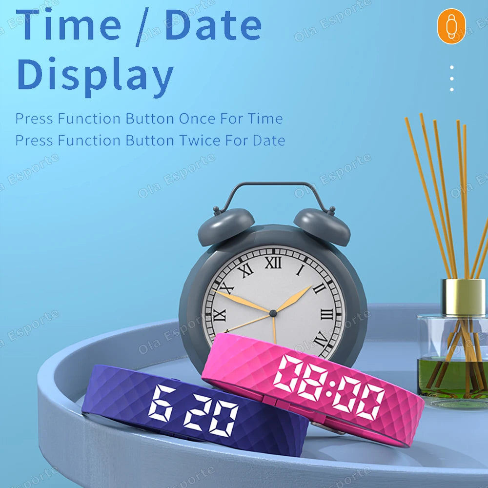 Smart Watch Men Women Pedometer Fitness Bracelet Step Count Multi Sport Modes Fashion Electronic Wristband Simplicity Smart Band