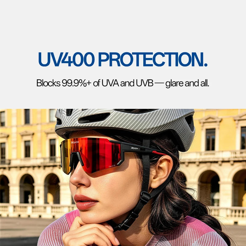 SCVCN New Outdoor Sport Cycling Sunglasses MTB Bike Cycling Hiking Eyewear Running Ultralight Men Women Pickleball UV400 Glasses