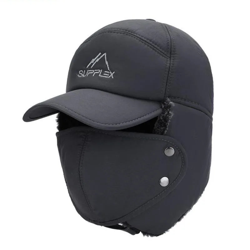 2024 Winter Warm Thickened Artificial Fur Baseball Hat Men's and Women's Skiing Soft Extreme Cold Hat Fishing Hat Outdoor