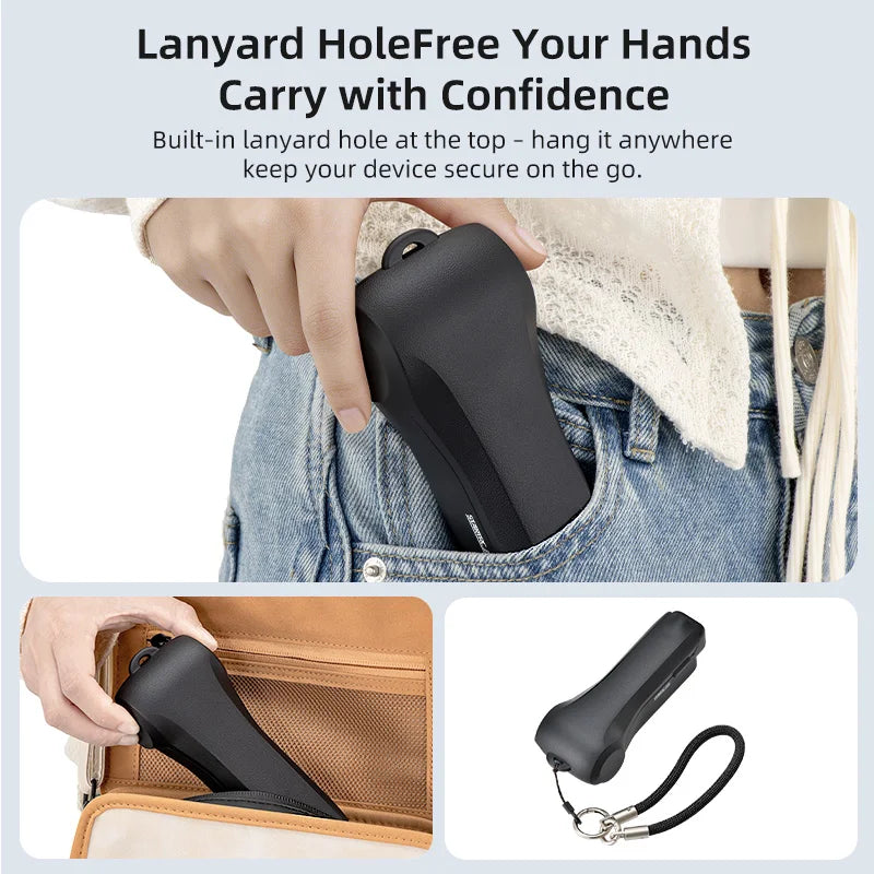 Hard Case for DJI Osmo Pocket 4 Full Body Protective Cover with Lens & Screen Guard Quick-Release Flip Design for Vloggers