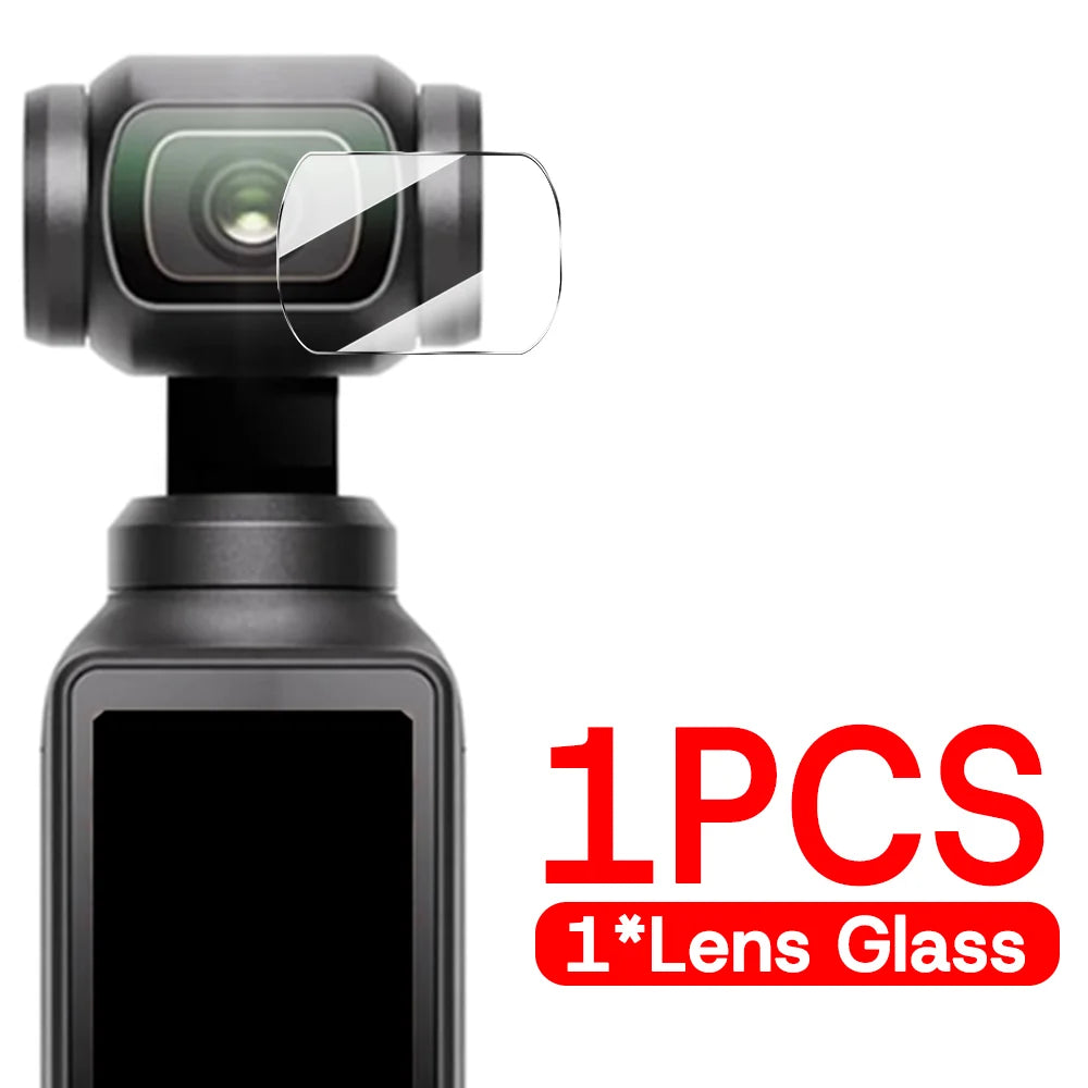 9H HD Tempered Glass for DJI OSMO Pocket 4/3 Full Screen Protector For DJI Pocket 4 Gimbal Camera Lens Protect Glass Accessories