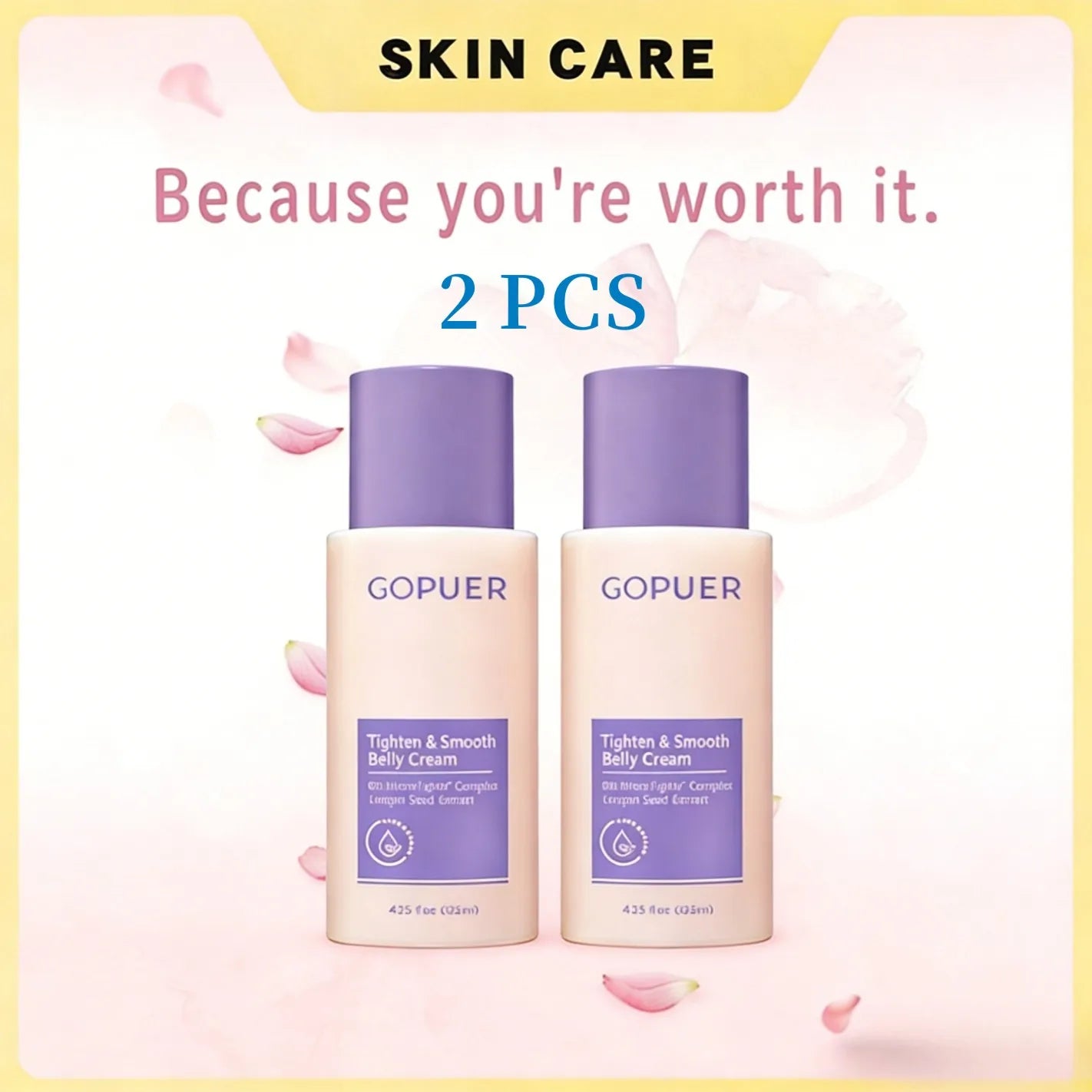 2 PCS/1 PCS GOPUER Tighten & Smooth Belly Cream - Clinically Tested Skin Care