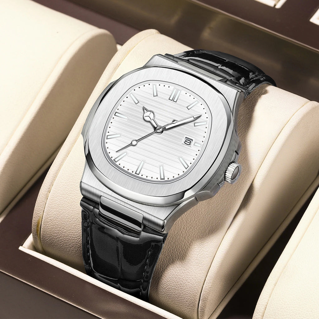 Minimalist Style Fashionable Men's Wristwatch Business Trend With Calendar Men's Watch Suitable For Daily Clothing Matching