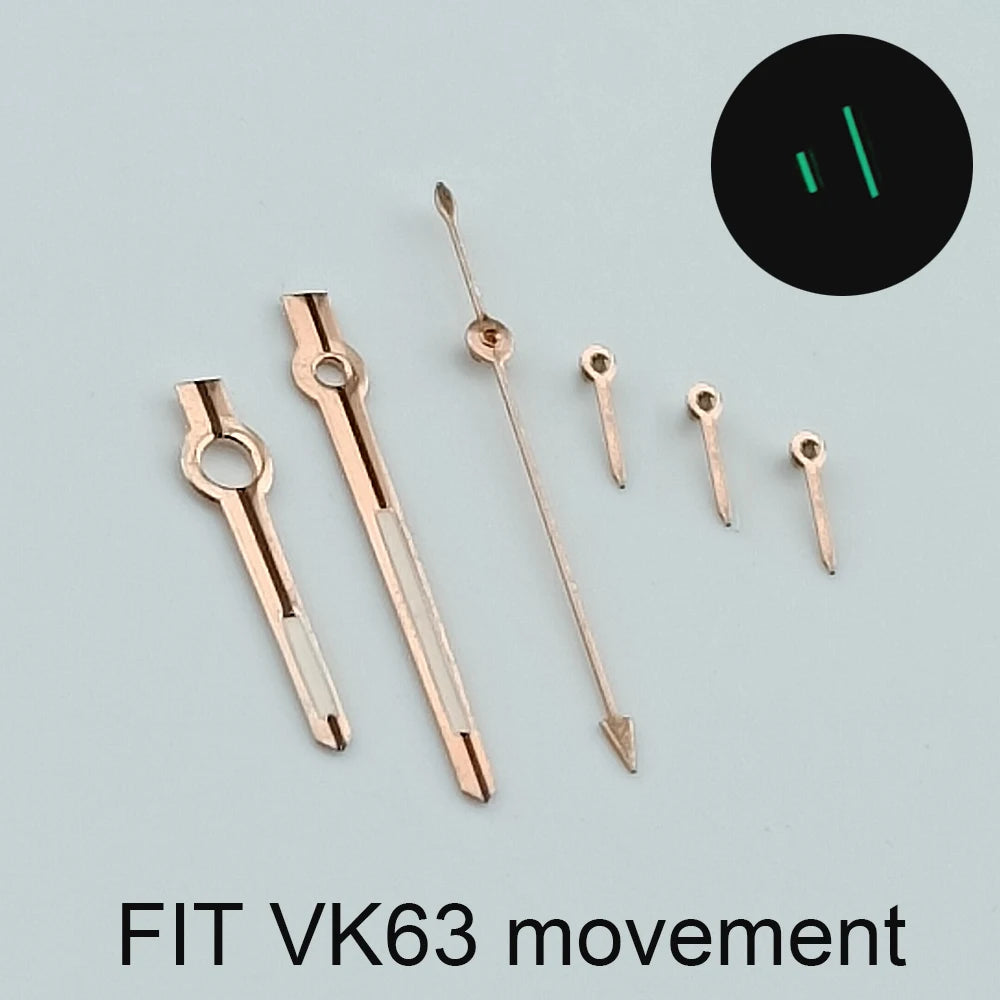 Watch Hands Accessories Hands for VK63 Quartz Movement Watch Accessories Watch Parts for Wristwatches