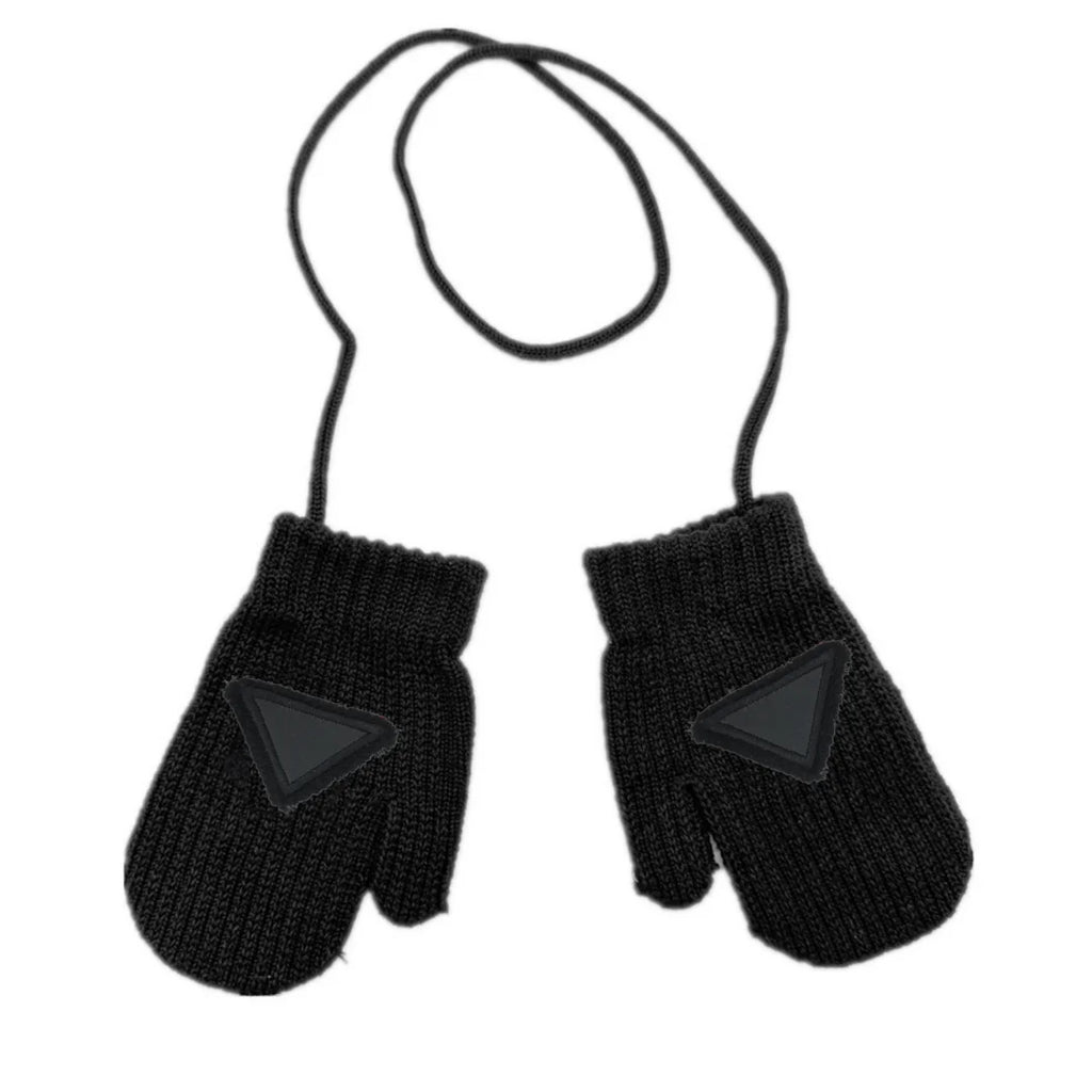 Winter Cotton Knitted Beanies Leather Heart Outdoor Hat Children Hats Personality Table hats girl hat boy hat