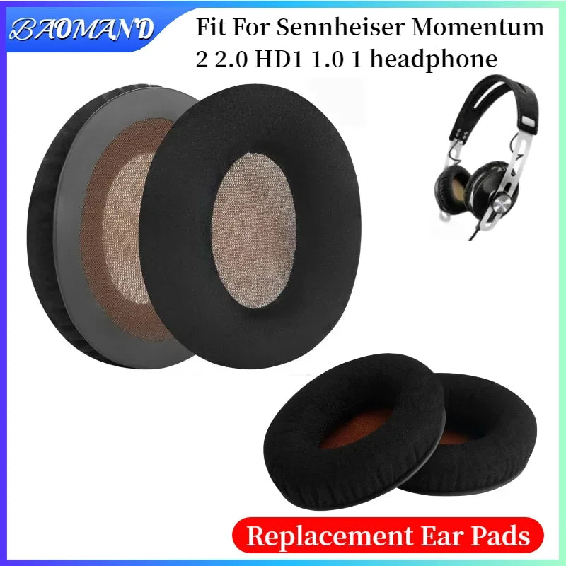 Ear Pads For Sennheiser Momentum 2 2.0 HD1 1.0 1 Headphone Replacement Leather Pads High Quality Foam Pads ，BAOMAND