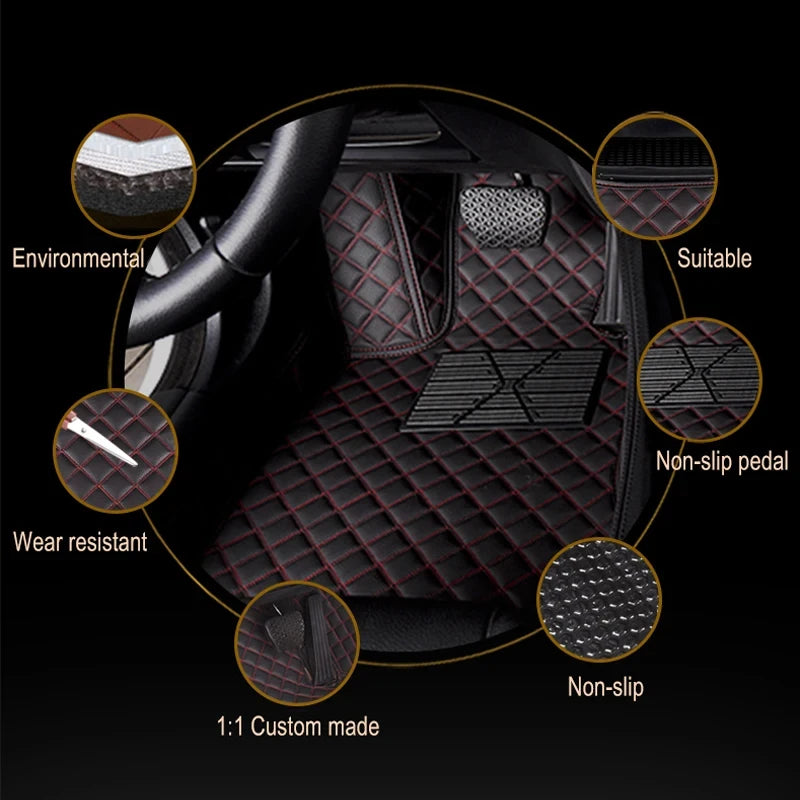 Accessories Auto Leather Carpet Pads for Toyota Rav4 2001 2002 2003 2004 2005 Custom Car Floor Mats Vehicle Foot Mat Rugs