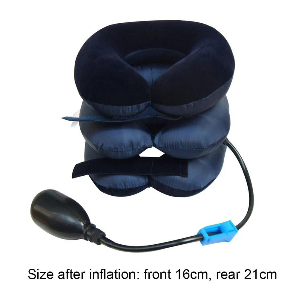 Inflatable Neck Stretcher Cervical Traction Device – Neck Brace Support for Home & Office Use