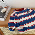 Stylish Boys' Striped Sweatshirt  Comfortable Long Sleeve Top for Spring & Autumn Casual Base Layer Shirt
