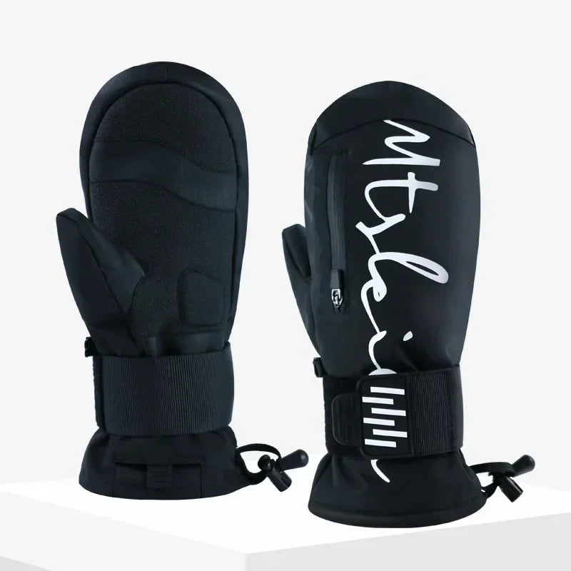 New Men Women Ski Snowboard Gloves Inside Wrist Guards Waterproof Warm Waterproof Wrist Guards Winter Gloves