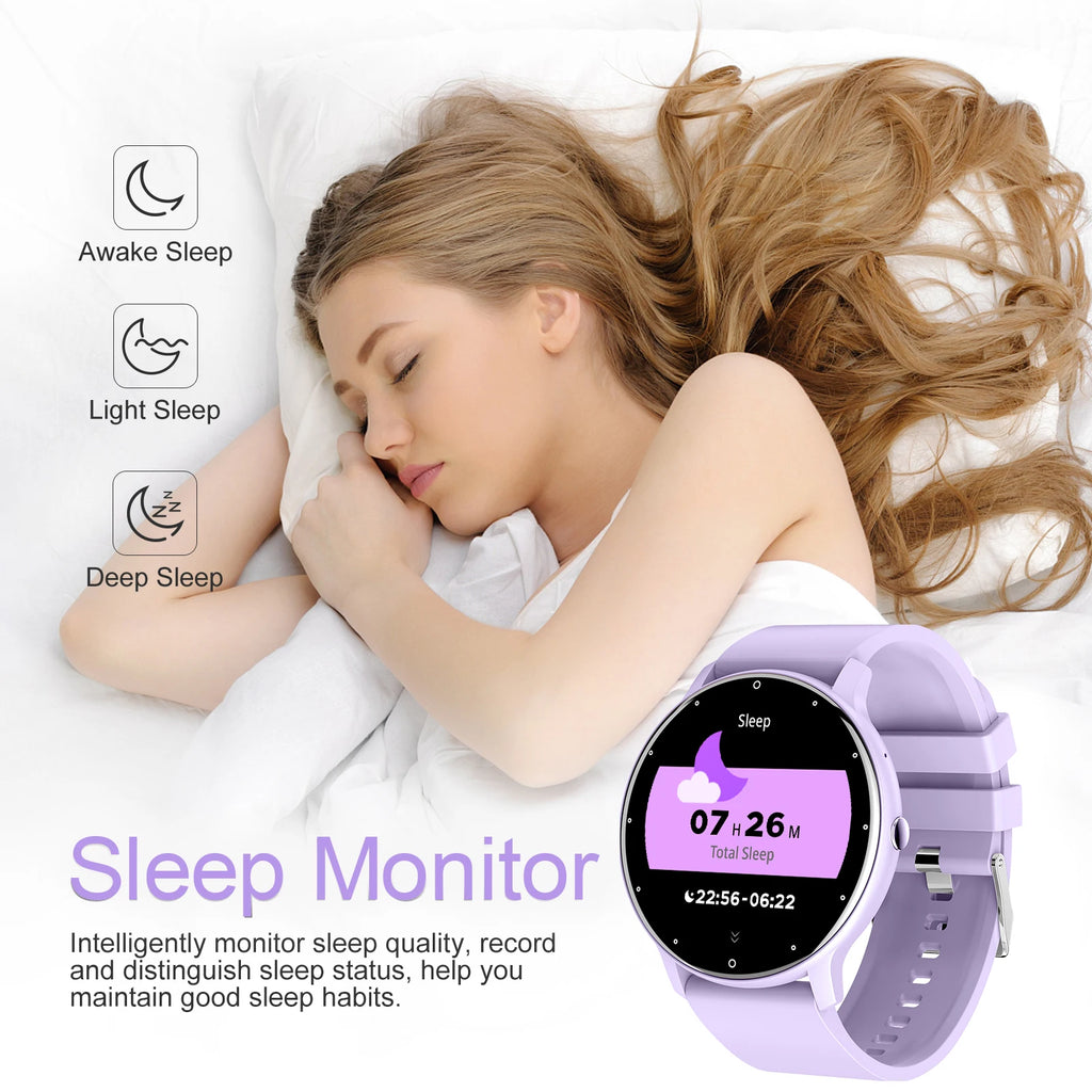 LIGE 2026 New Full Touch Screen Smart Watch IP68 Waterproof Sport Fitness Tracker Bluetooth Call Smartwatch for Men Women