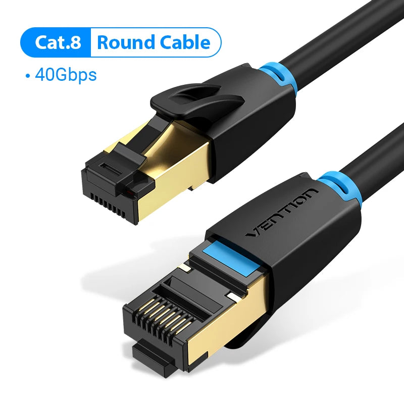 Vention Cat8 Ethernet Cable 40Gbps RJ45 Network Cable Cat 8 SFTP RJ45 Patch Cord for PC Modem Router Laptop Cable Ethernet Cat8
