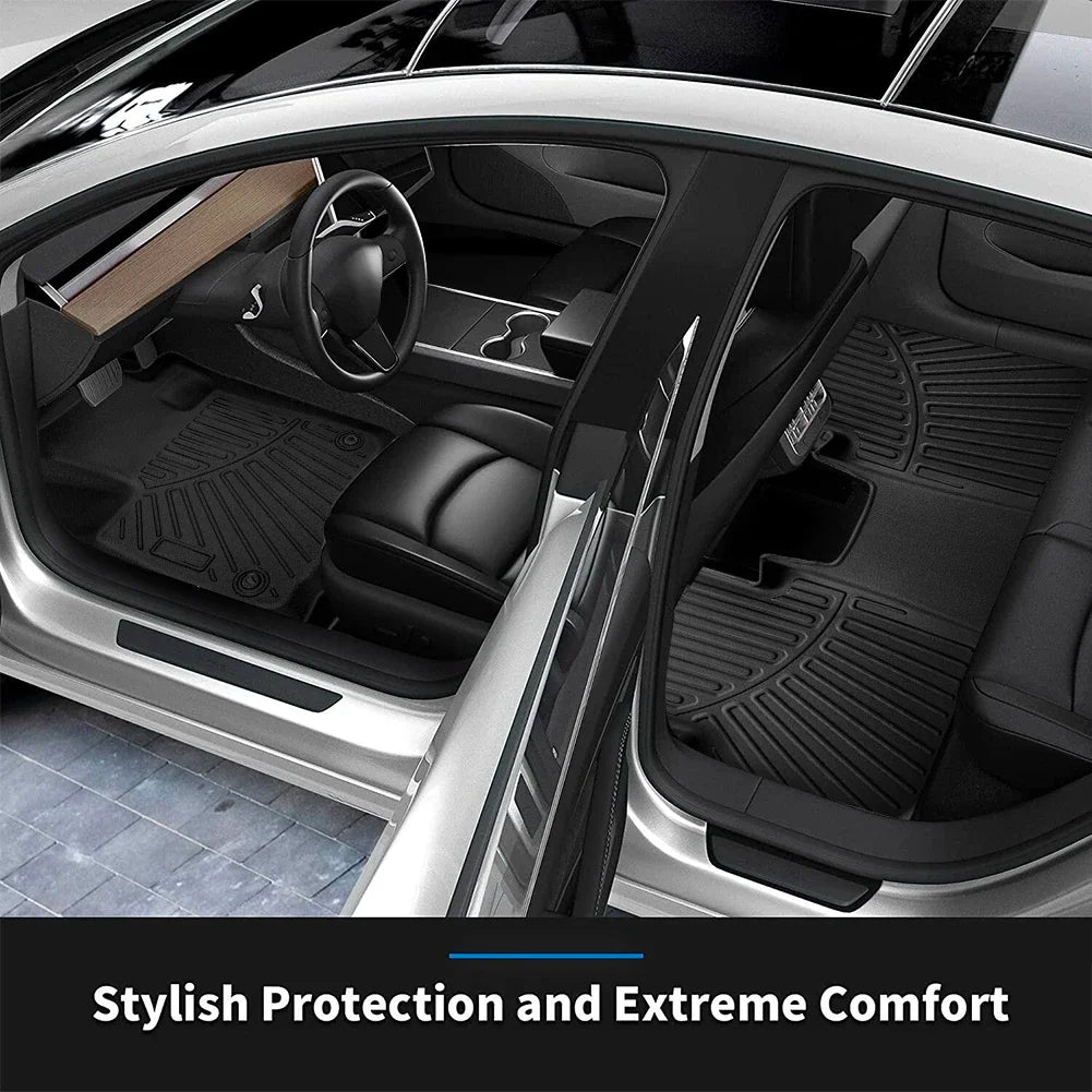 for Honda CR-V 2023 TPE 4pcs Floor Mats Front Rear Cargo Liner Rubber TPE Waterproof Car Accessories
