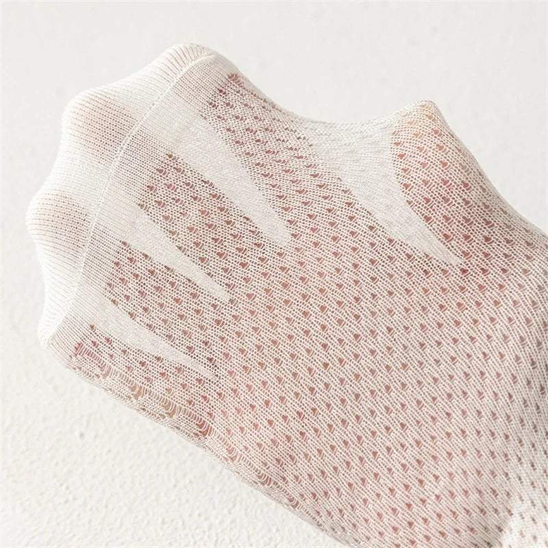 5Pairs/set Children Mesh Socks For 2-12Years Girls Summer Thin Breathable Kids Socks Sweet Fashion White Princess Lace Sock New