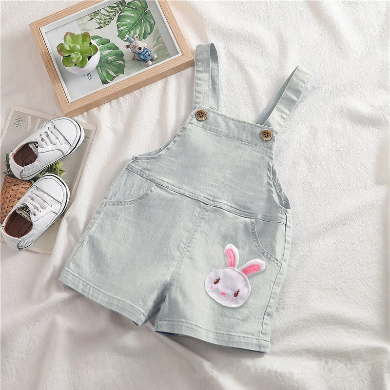 IENENS Summer Kids Baby Boys Jumper Pants Denim Clothing Shorts Jeans Overalls Toddler Infant Girl Playsuit Clothes Trousers