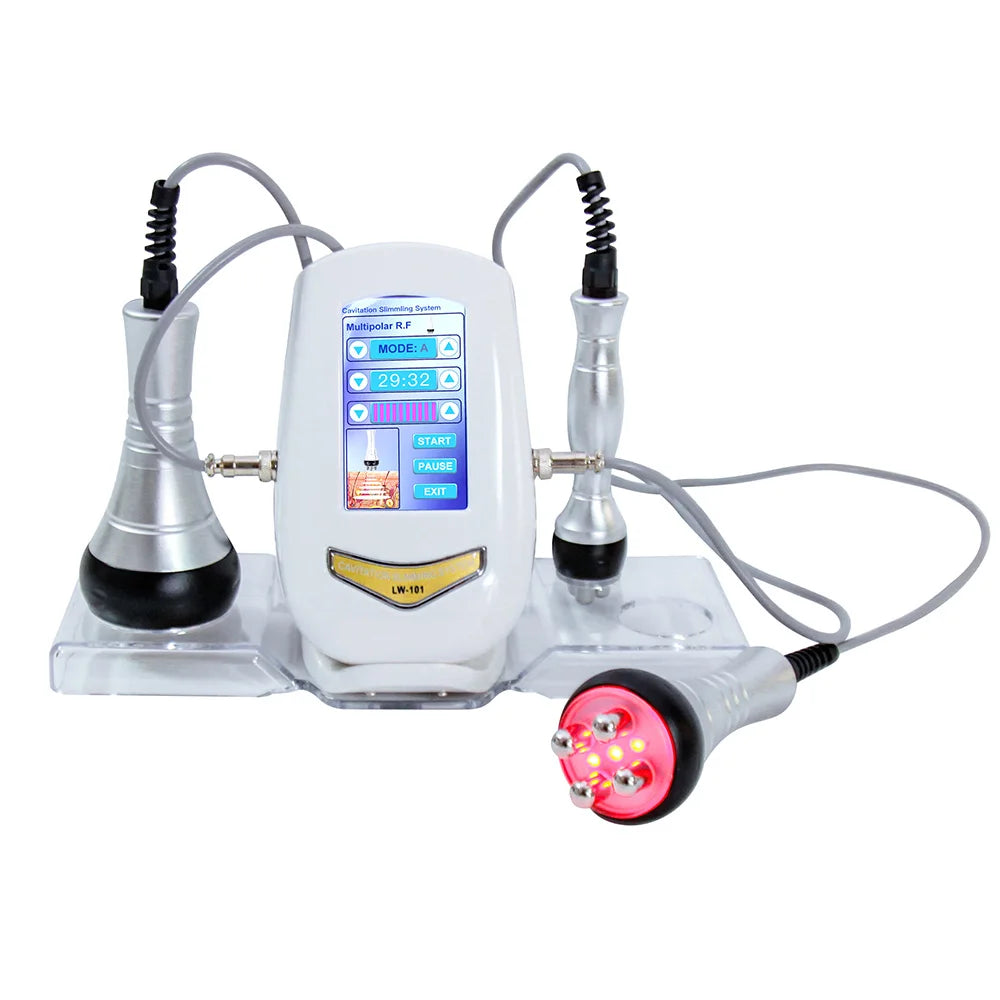 40K Ultrasonic Cavitation Machine, 3-in-1 Beauty Device, Skin Tightening & Face Lifting, Home Use Beauty Instrument