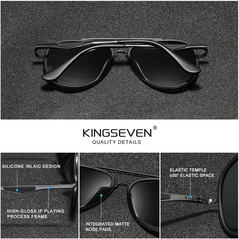 KINGSEVEN Fashion Classic Polarized Sunglasses Men's Driving Male Sun Glasses Eyewear UV400 Blocking