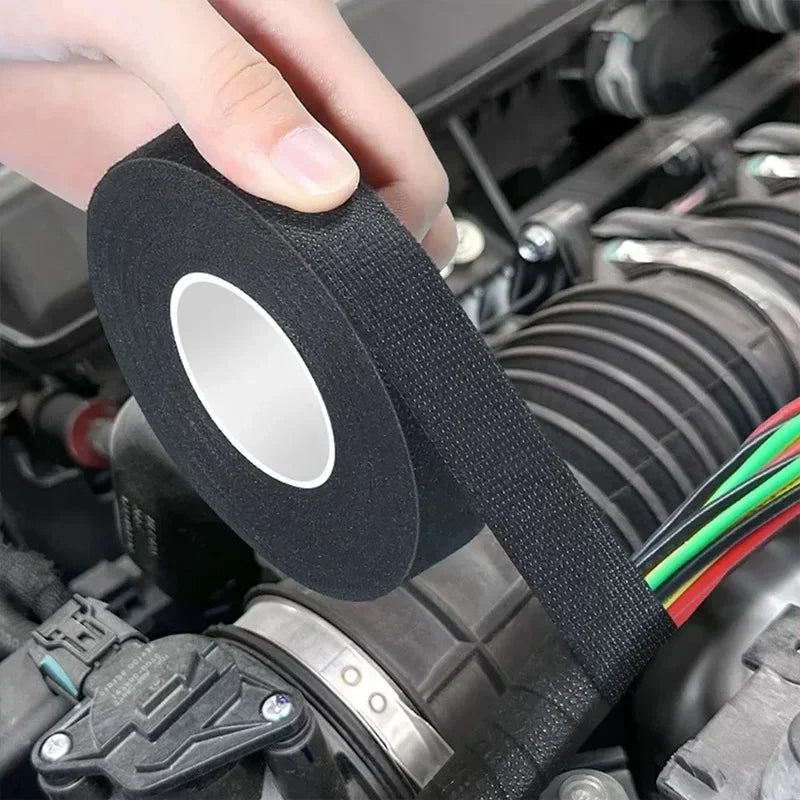 Car Cable Harness Wiring Fabric Loom Electrical Heat Tape Resistant Wiring Bundle Tape Coroplast Adhesive Automotive Cloth Tape