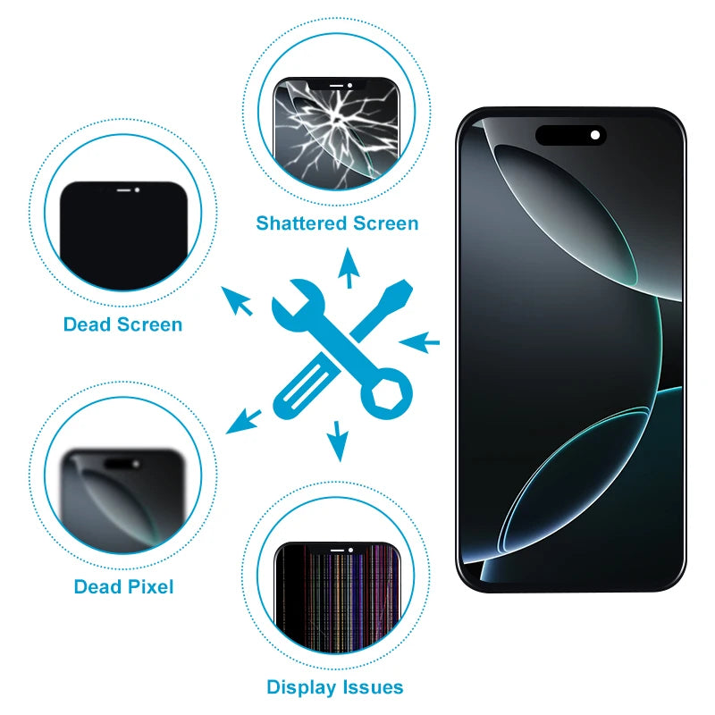OLED For iPhone X XS MAX Display 11 Pro 12 Pro Max LCD 3D Touch Screen Digitizer Incell For iPhone 11 XR 12 Mini 13 14 Plus 15