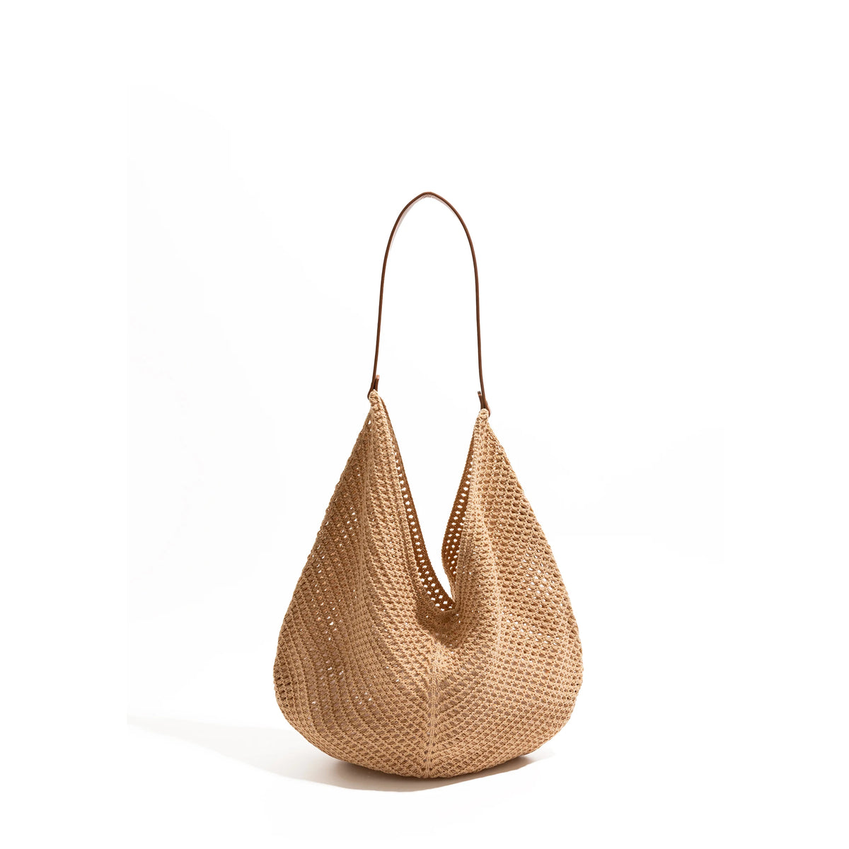 MABULA Casual Woven Beach Large Capacity Slouchy Shoulder Bag Hollow Out Weaving Underarm Bags Holiday Tote Handbag for Women