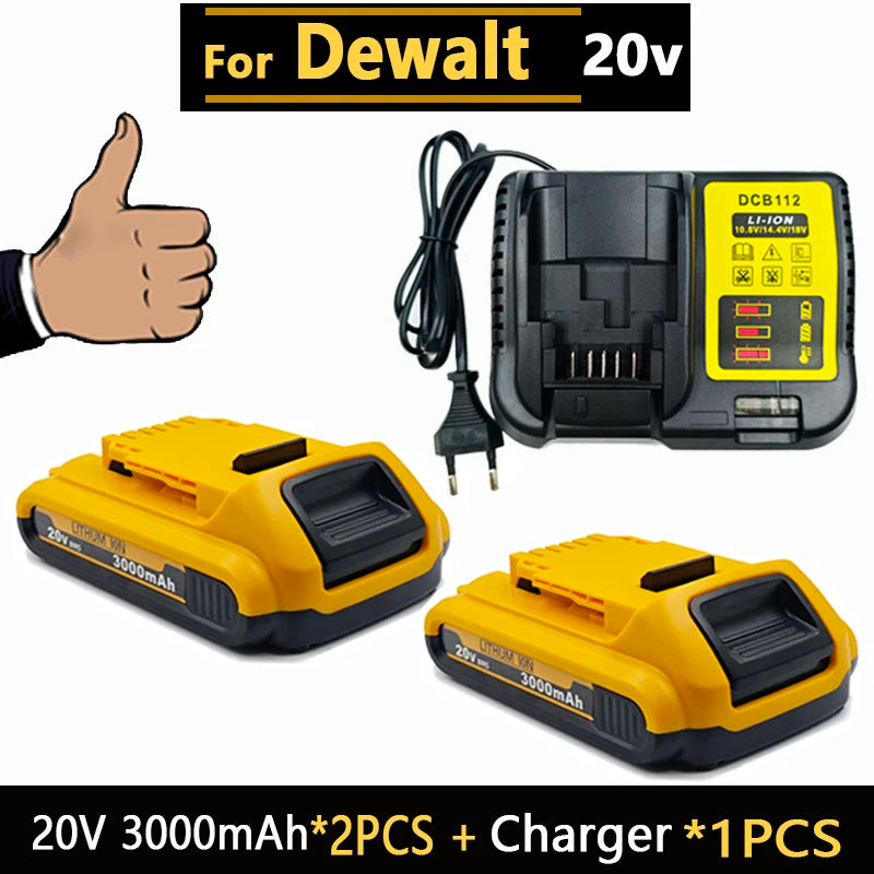 New High-Power for DEWALT 20V/60V Battery DCB200 DCB205 DCB206 * Power Tool 18V Battery 3AH 8AH 12AH 18AH Batteries DCD805
