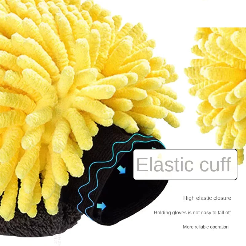 Soft Anti-scratch Car Wash Glove Coral Mitt Multifunction Thick Cleaning Wax Detailing Brush for Car