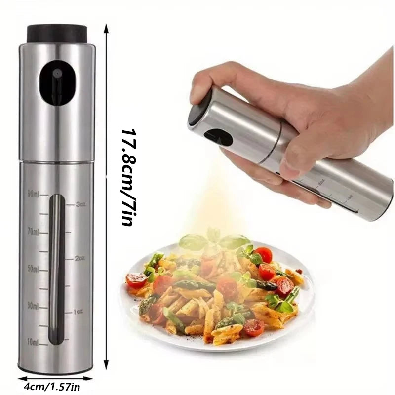 Stainless Steel Oil Sprayer for Air Fryer Cooking Mister Bottle Kitchen Dispenser with Fine Mist