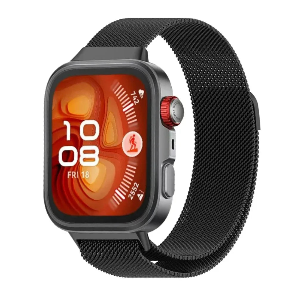 Magnetic Milanese Strap for Huawei Watch Fit 3/4/5 Stainless steel Breathable Wristband for Huawei Watch Fit 4 Pro/5/5 Pro Strap