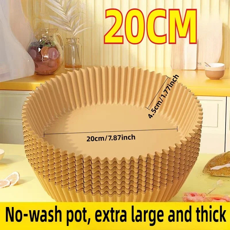 Non-stick Air Fryer Paper Liner-for Baking Microwave-Air Fryer Accessories Aerogrill Parchment for Home and Kitchen Baking Tools