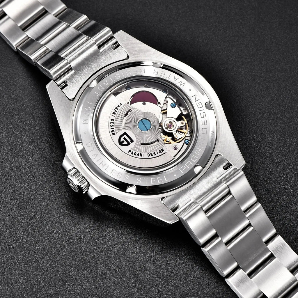 PAGANI DESIGN Vintage 42MM GMT Men's Watch PD1682 Automatic Mechanical Timepiece Sapphire Stainless Steel 100M Waterproof Retro