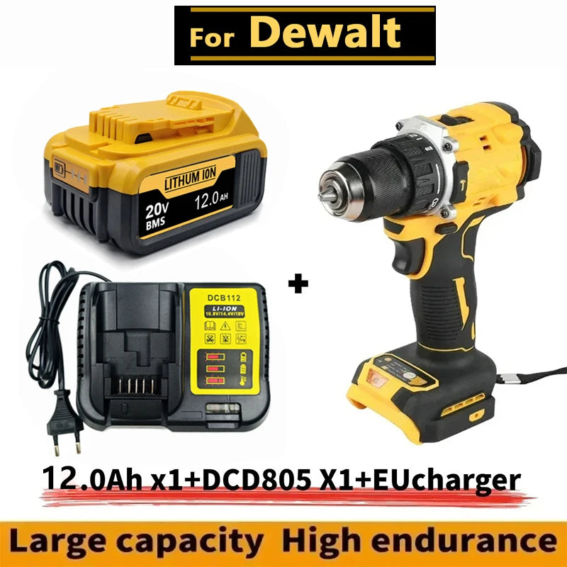 New High-Power for DEWALT 20V/60V Battery DCB200 DCB205 DCB206 * Power Tool 18V Battery 3AH 8AH 12AH 18AH Batteries DCD805