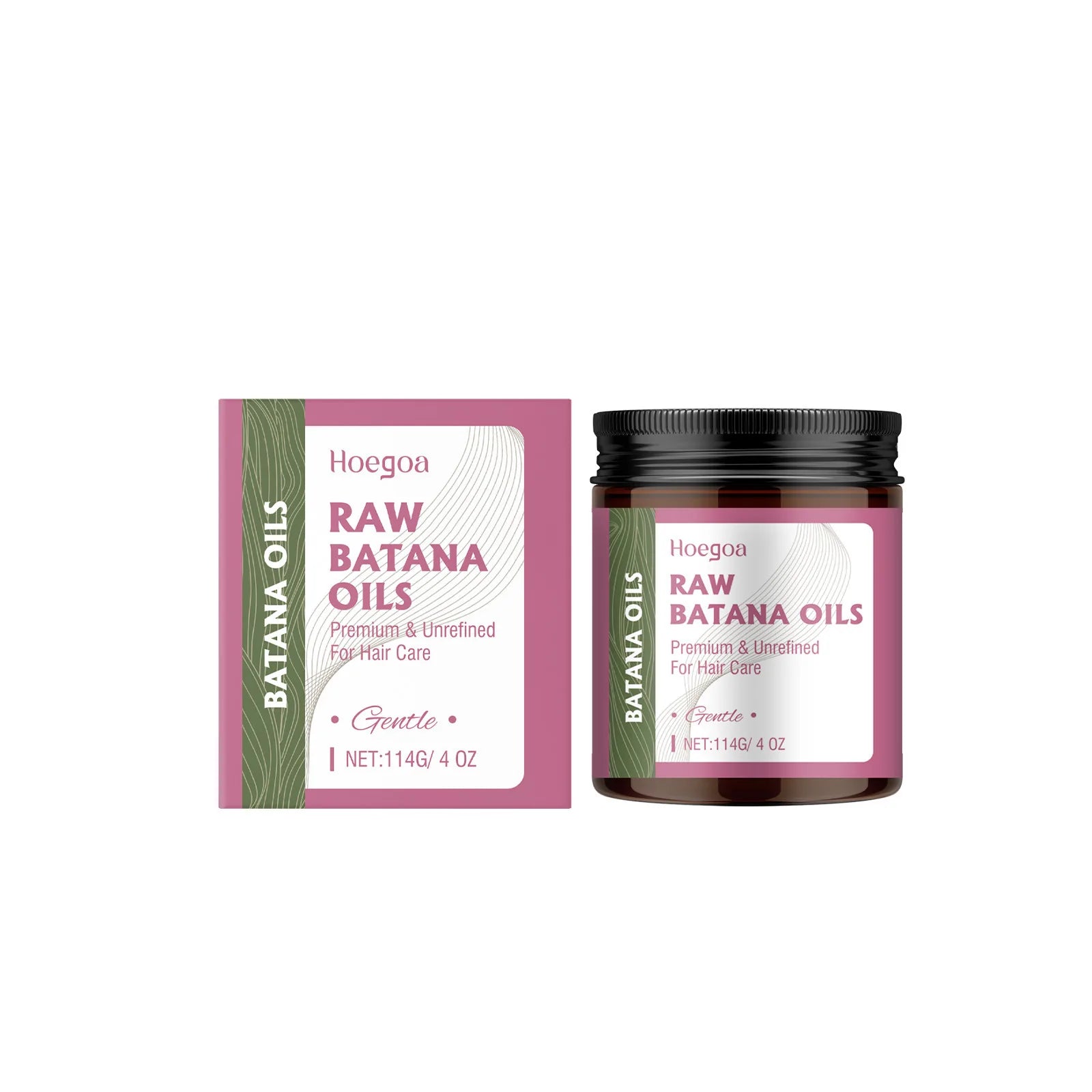 Hoegoa Raw Batana Oil Hair Growth Alopecia Anti Break Regrowth Moisturizing Repair Healthier Thicker Hair Treatment Cream Mask