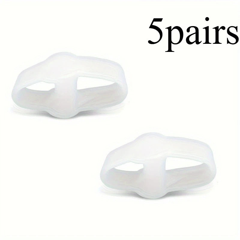 5pairs Toe Separators - Soft and washable, suitable for odor-free use during the night and at home. Comfortable thumb separators